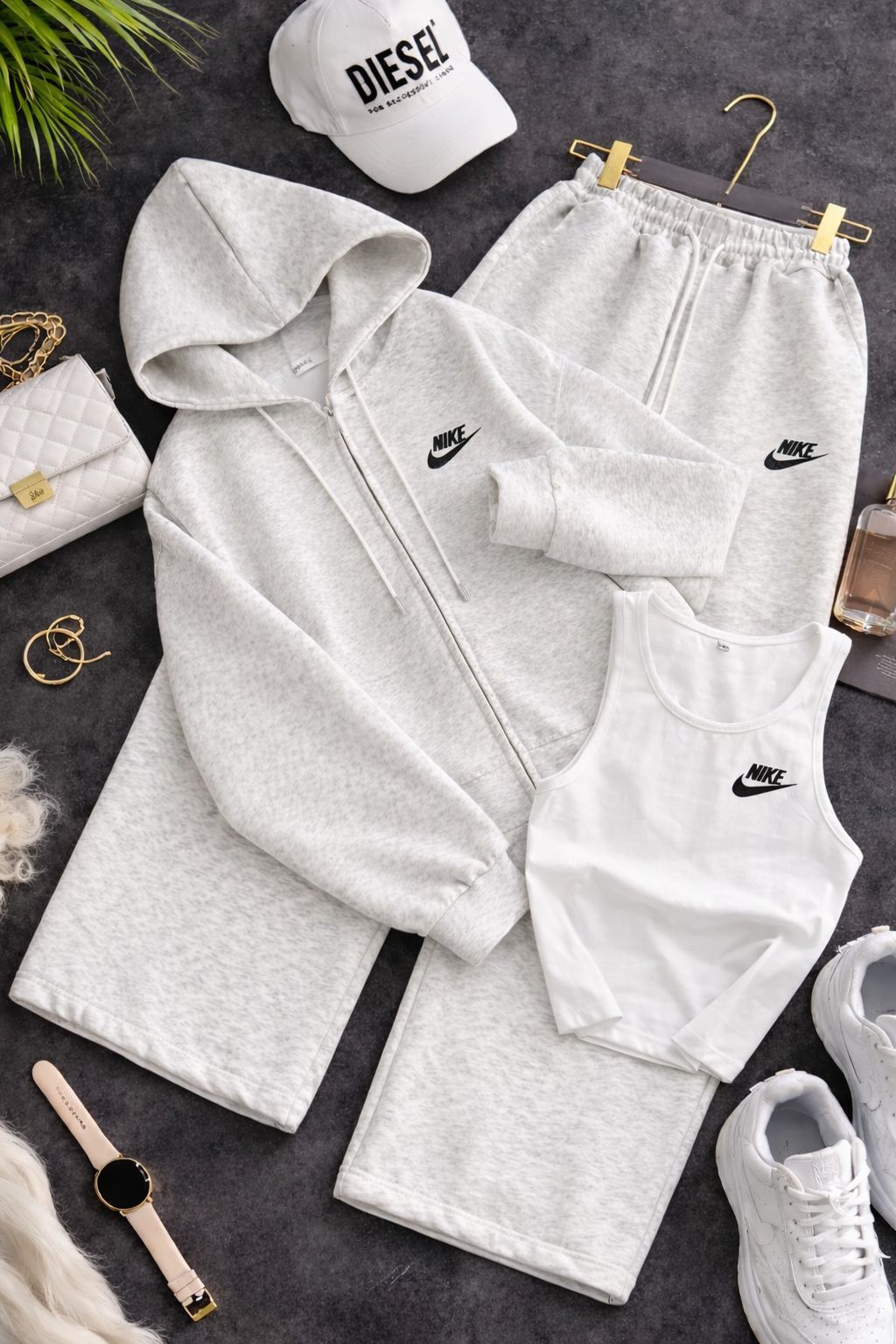 Nike – Szary zestaw 3-częściowy